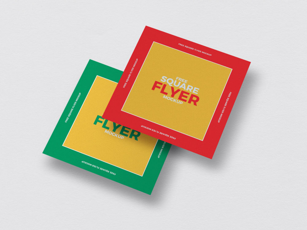 Download Free Square Flyer Mockup Free Mockup