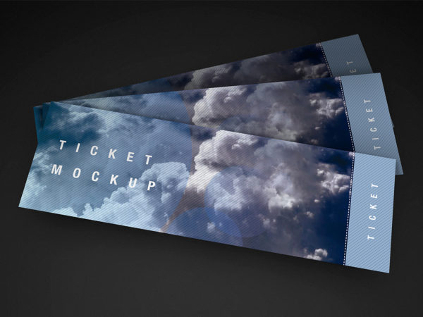 Free Ticket Mockup