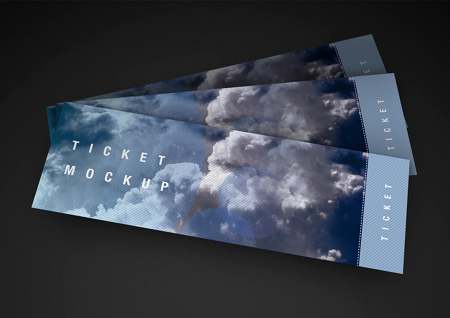 Download Free Ticket Mockup Free Mockup PSD Mockup Templates