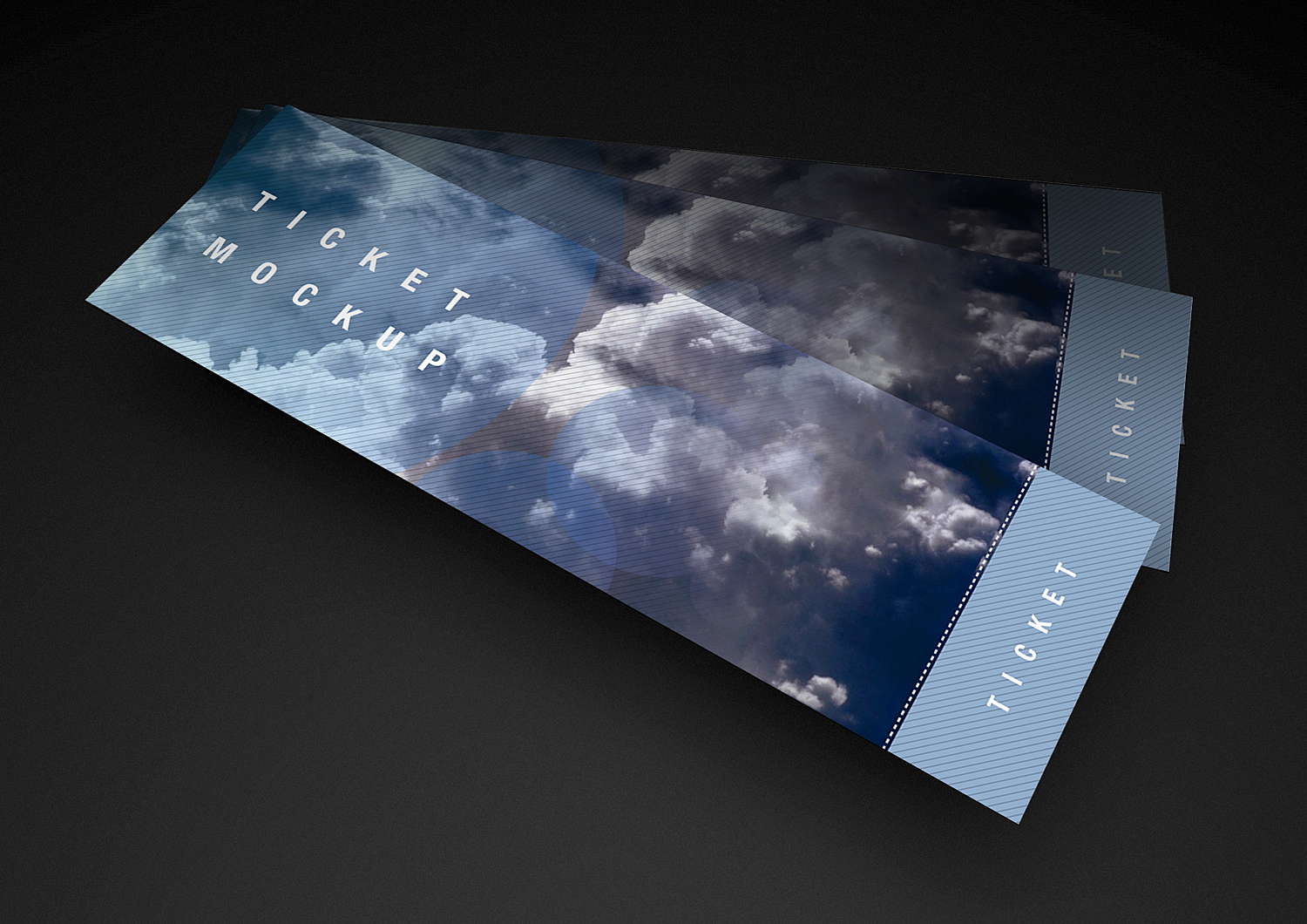 Download Free Ticket Mockup Free Mockup