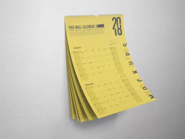 Wall Calendar Mockup