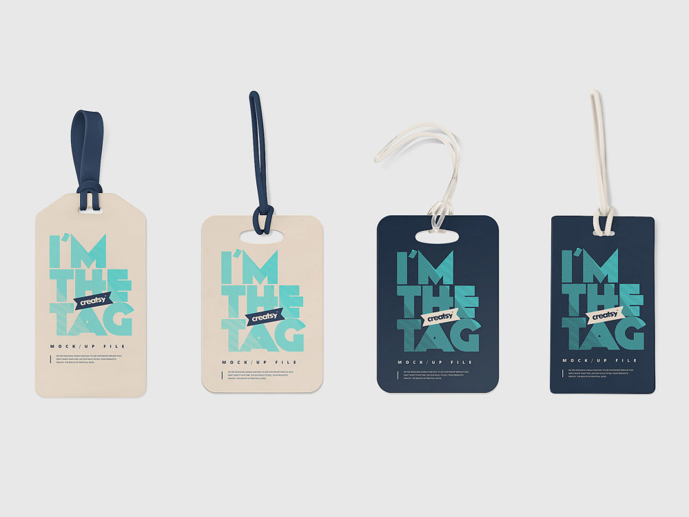 Luggage Tag Mockups