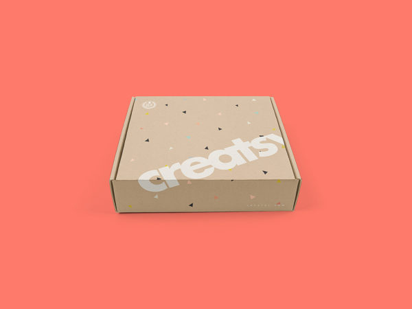 Mailing Box Mockup Free