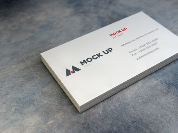 Realistic Business Card Mockup