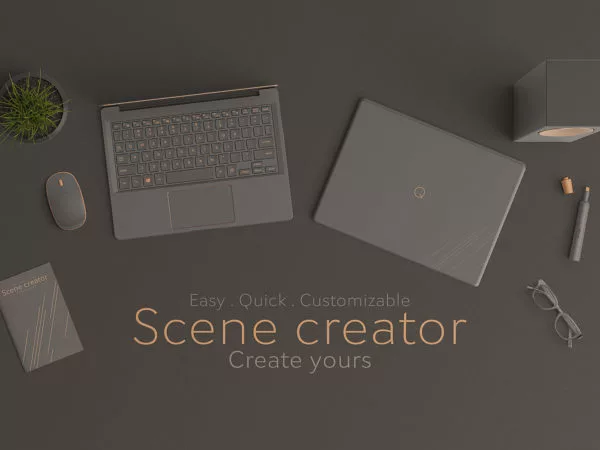 2 Scene Creator Mockups | The Free Mockup