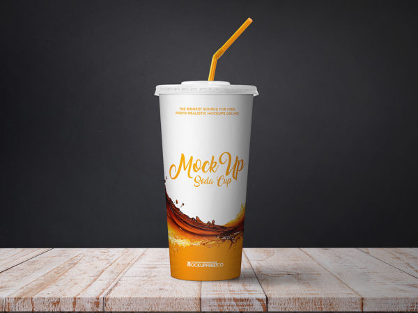 Soda Cup Free Mockup