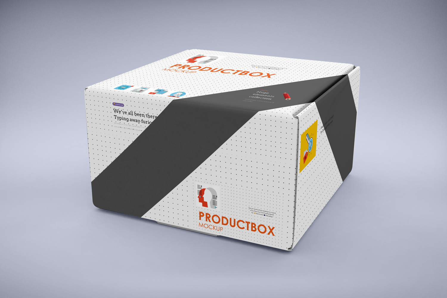 Download Square Box Mockup | Free Mockup