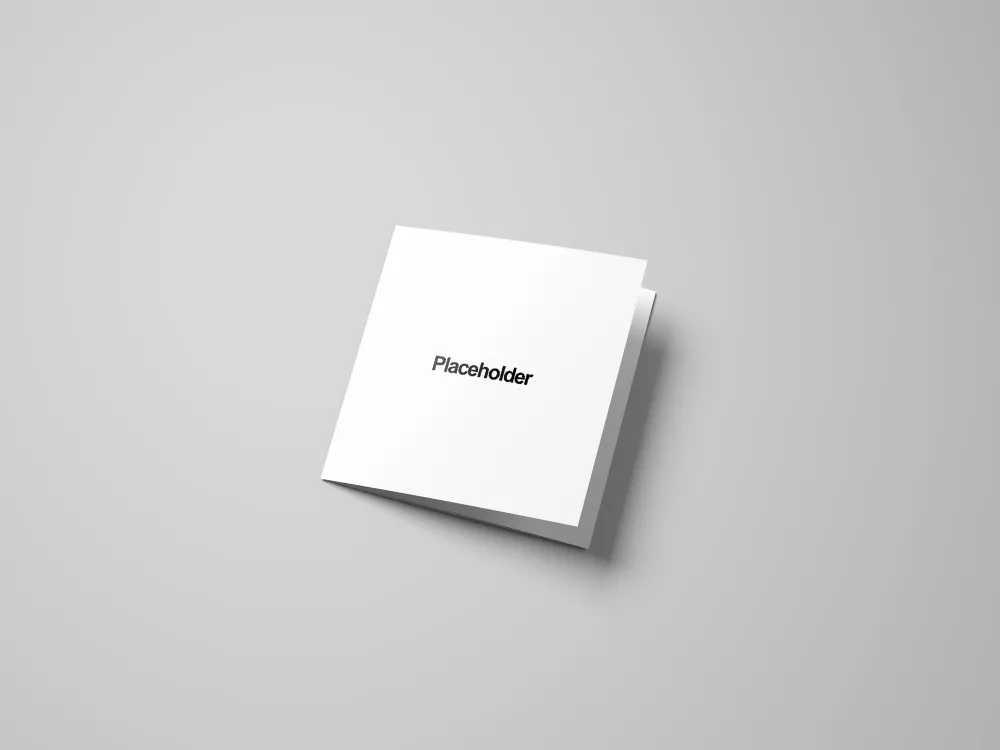 Square Trifold Brochure Mockup