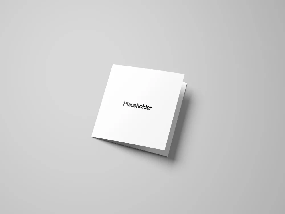 Square Trifold Brochure Mockup