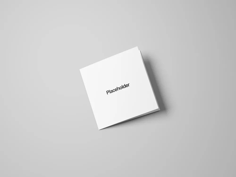 Square Trifold Brochure Mockup