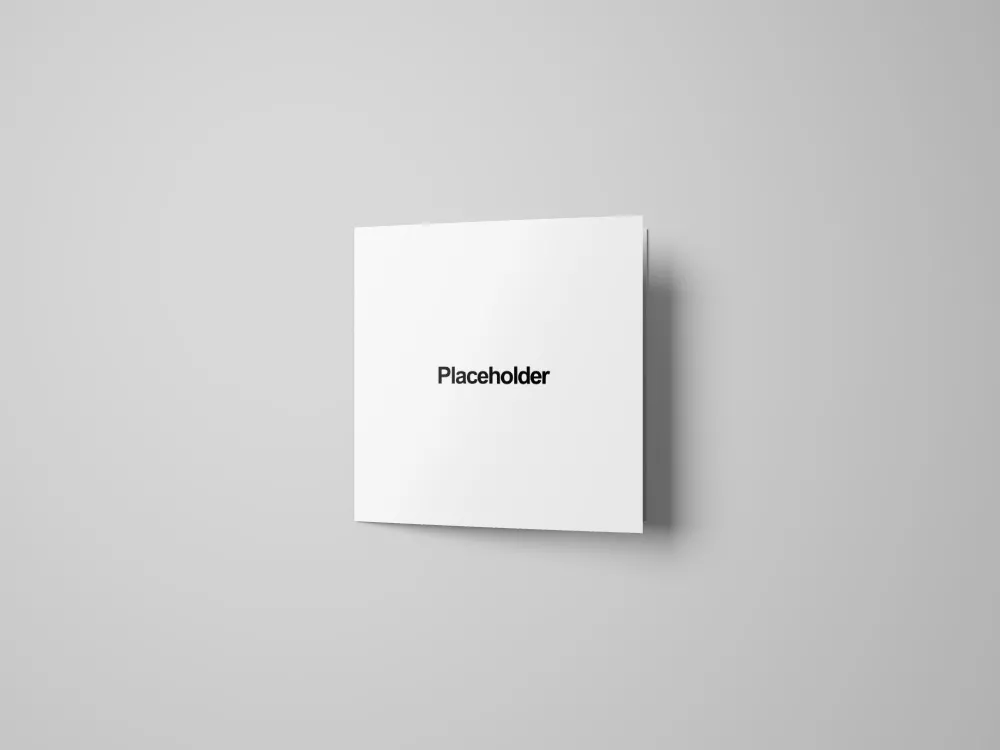 Square Trifold Brochure Mockup