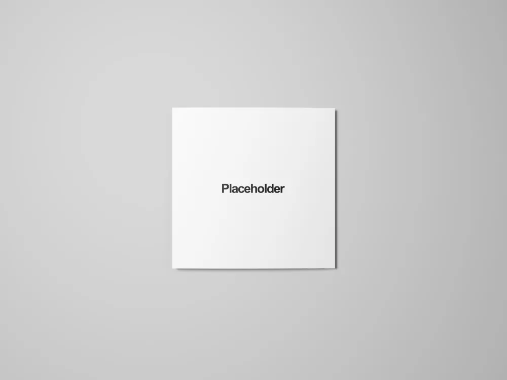 Square Trifold Brochure Mockup