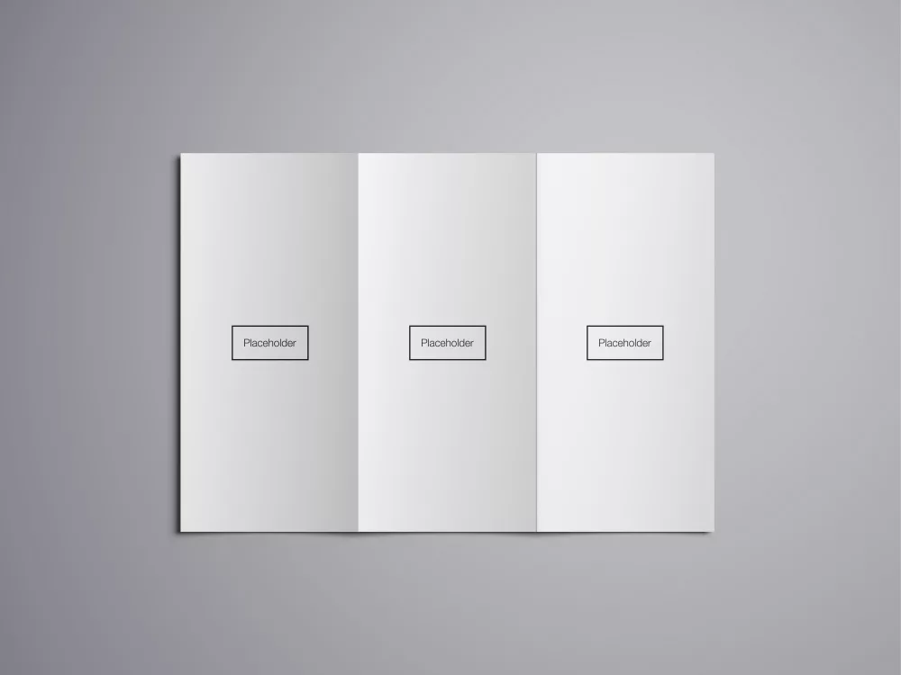 Tri-Fold Brochure Mockup Free