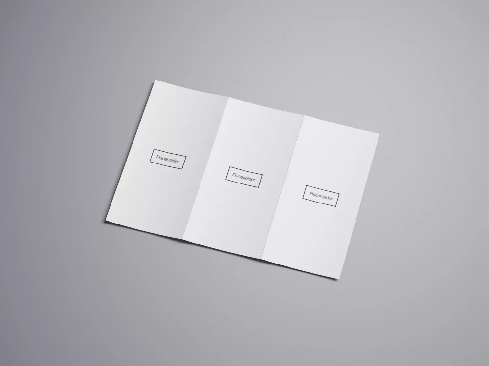 Tri-Fold Brochure Mockup Free