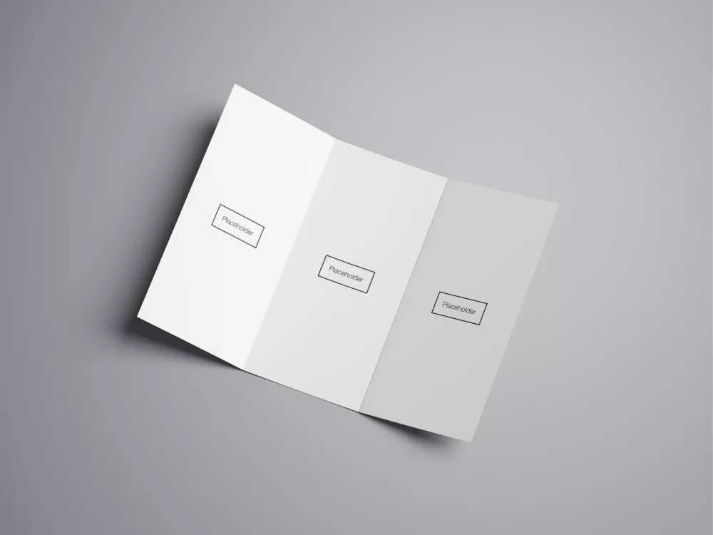 Tri-Fold Brochure Mockup Free