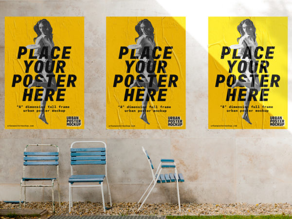 3 Urban Poster Mock Ups