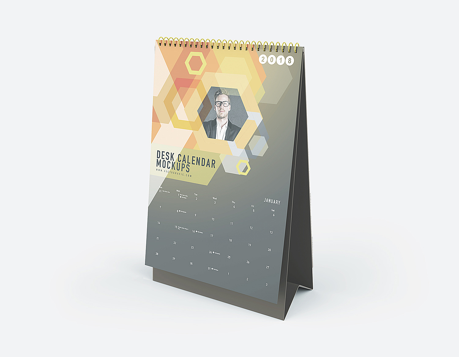 Download Vertical Desk Calendar Mockup Free Mockup PSD Mockup Templates