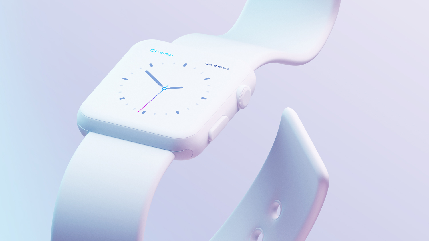 apple watch in white