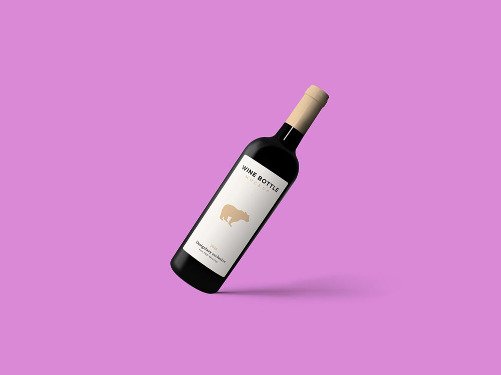 Download Wine Bottle Mockup Free Mockup