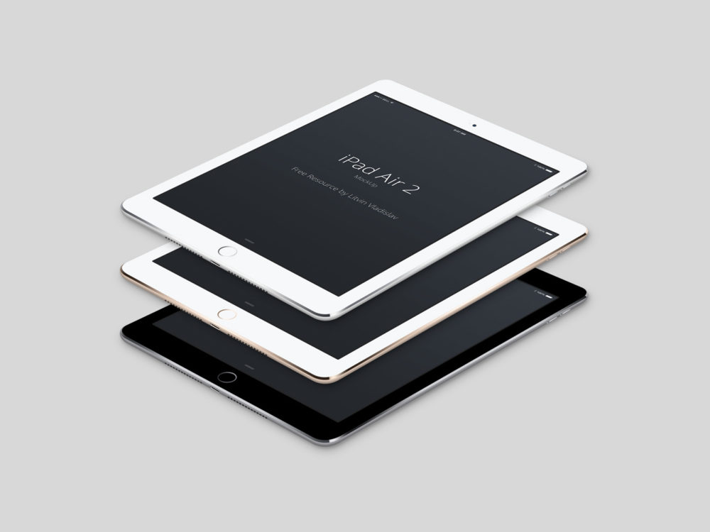 iPad Air 2 Perspective Mockup