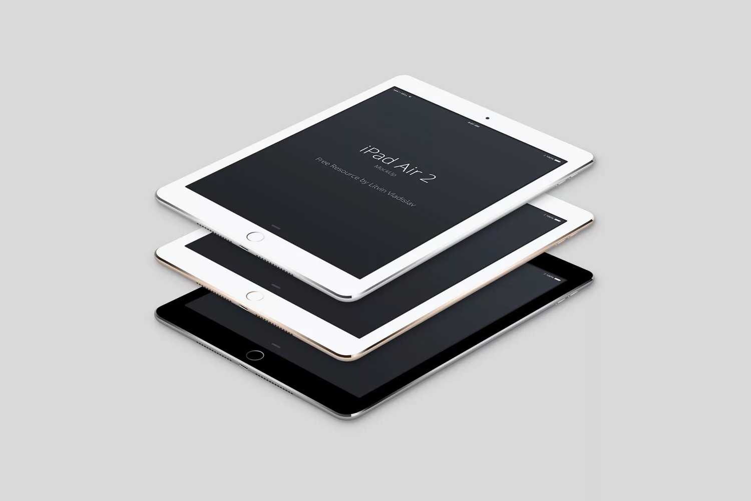 iPad Air 2 Perspective Mockup Free Mockup