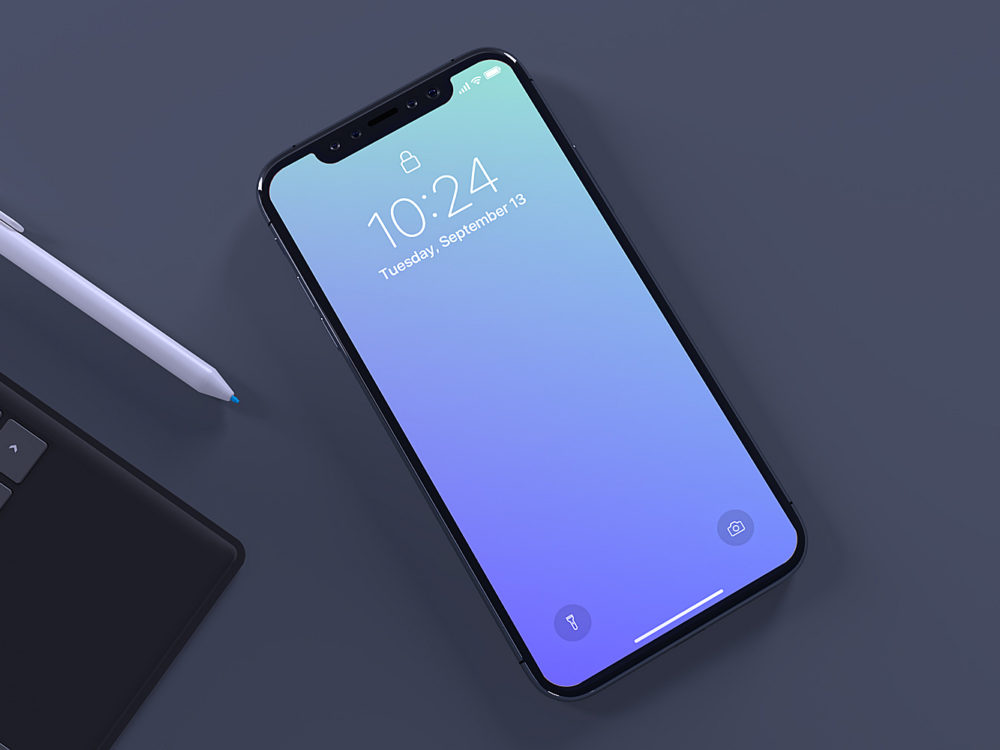 iPhone X Top View