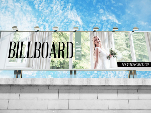 Billboard Mockup Free for Outdoor Advertisement