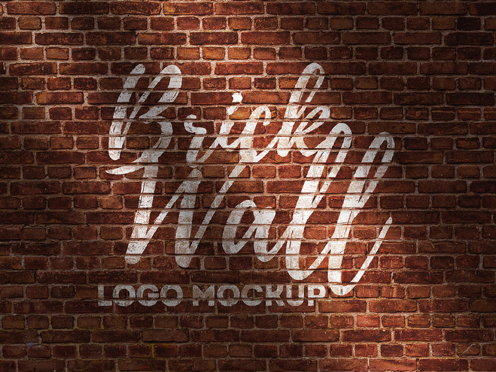 Download Brick Wall Logo Mockup Free Free Mockup