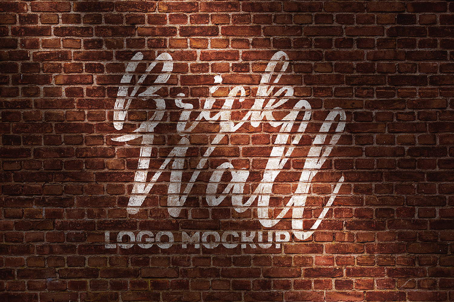 Brick Wall Logo Mockup Free | Free Mockup