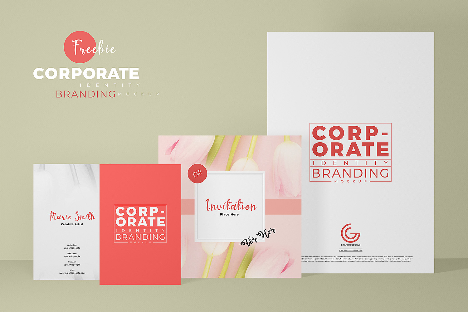 Download Corporate Identity Branding Mockup | Free Mockup