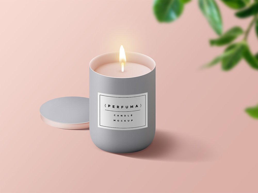 Download Free Candle Mockup Psd Free Mockup