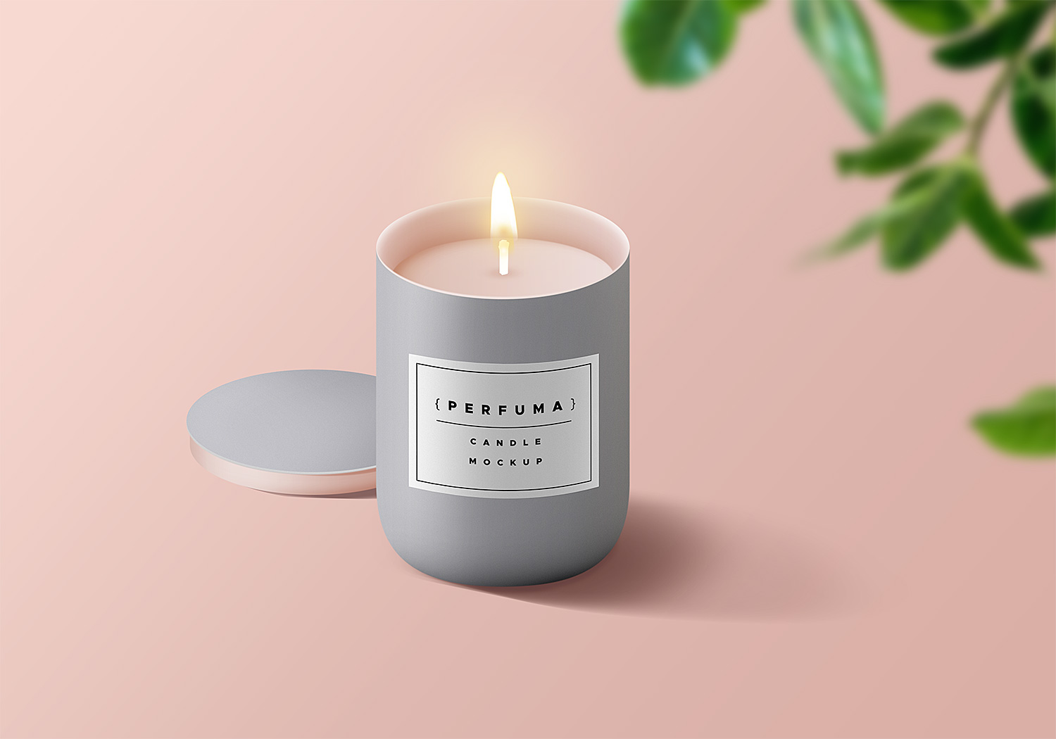 Download Free Candle Mockup PSD | Free Mockup