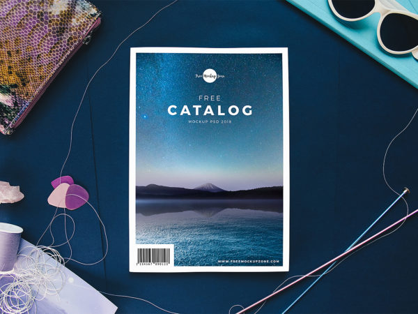 Free Catalog/Magazine Cover Mockup