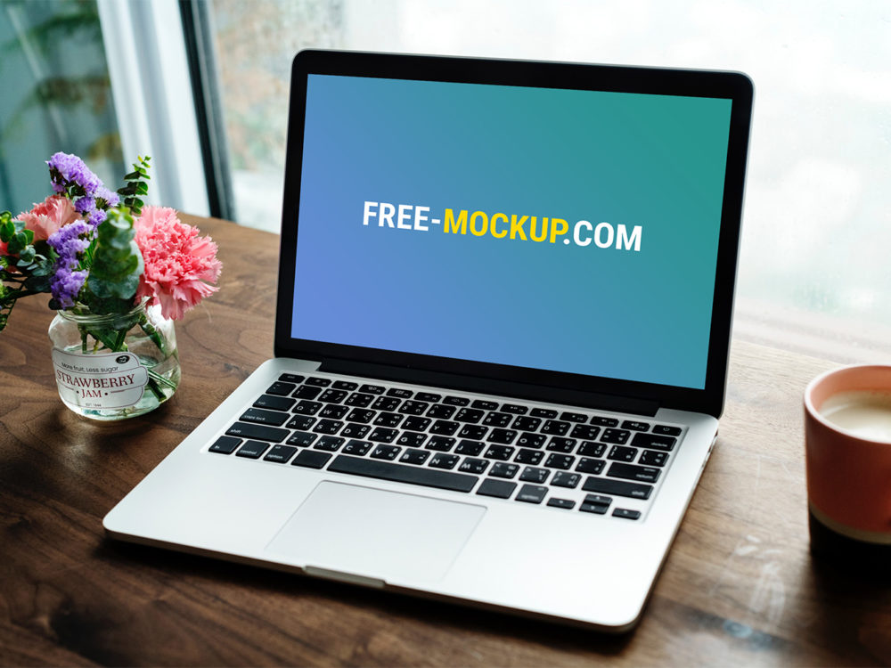 Free Laptop Website Mockup For Screens Display