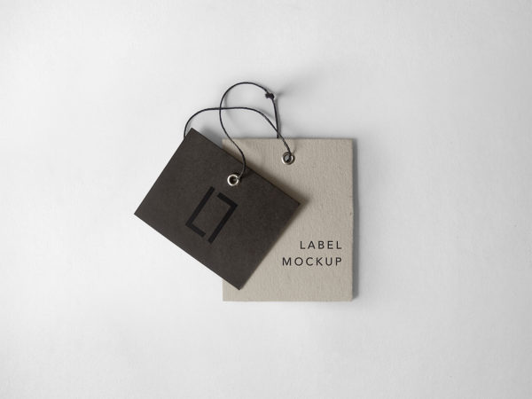 Label Brand Mockup PSD