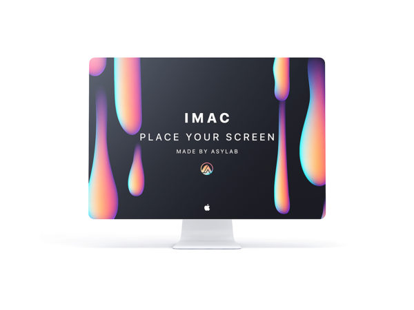 Modern iMac Customizable Mockup