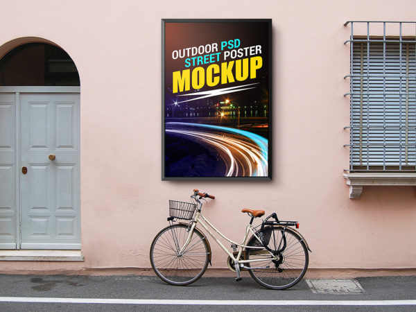 Outdoor Street Poster Mockup