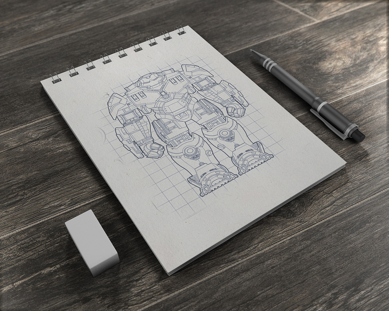 Free Logo sketch mockup on Behance