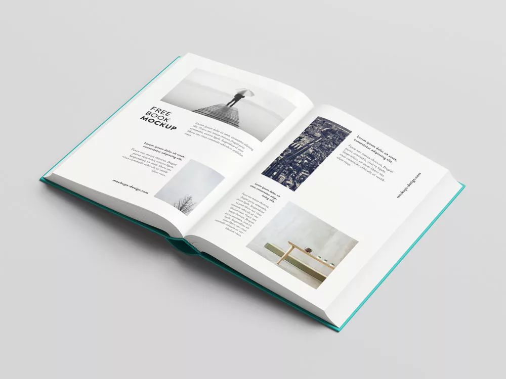 Thick Book Mockup Free