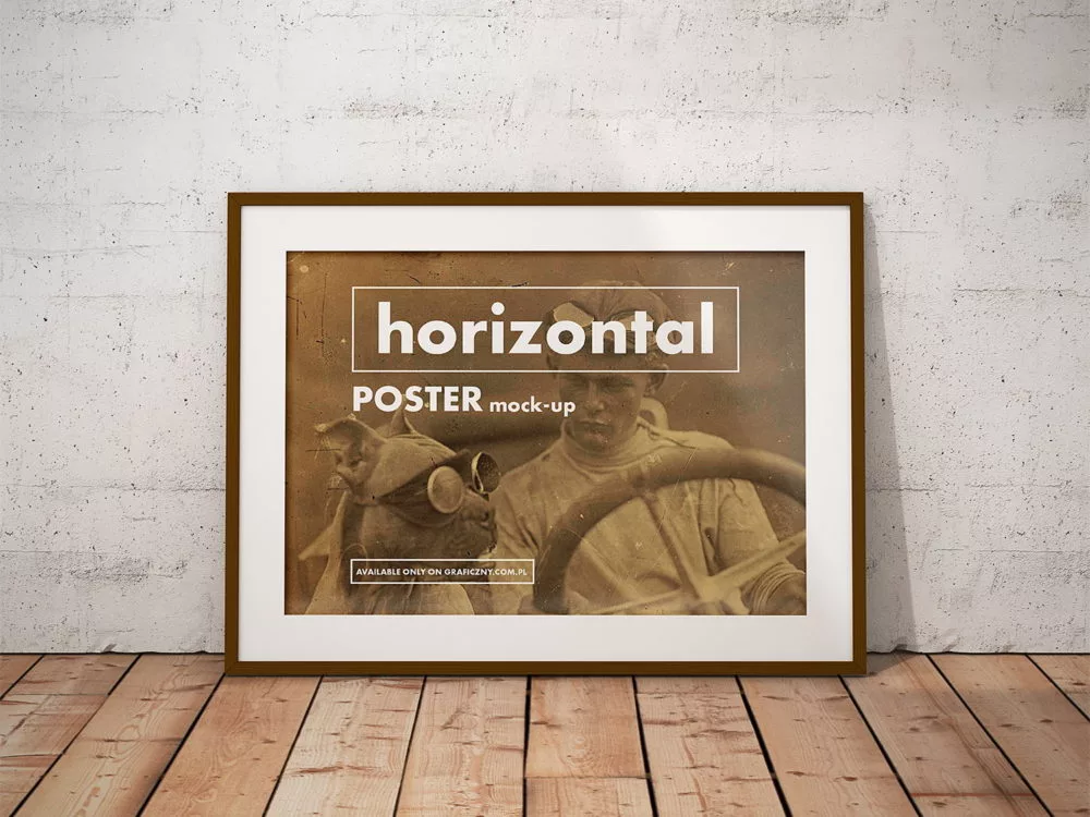 Vintage Posters Frame Mockup Free