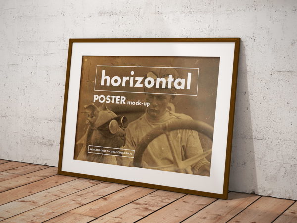 Vintage Posters Frame Mockup Free