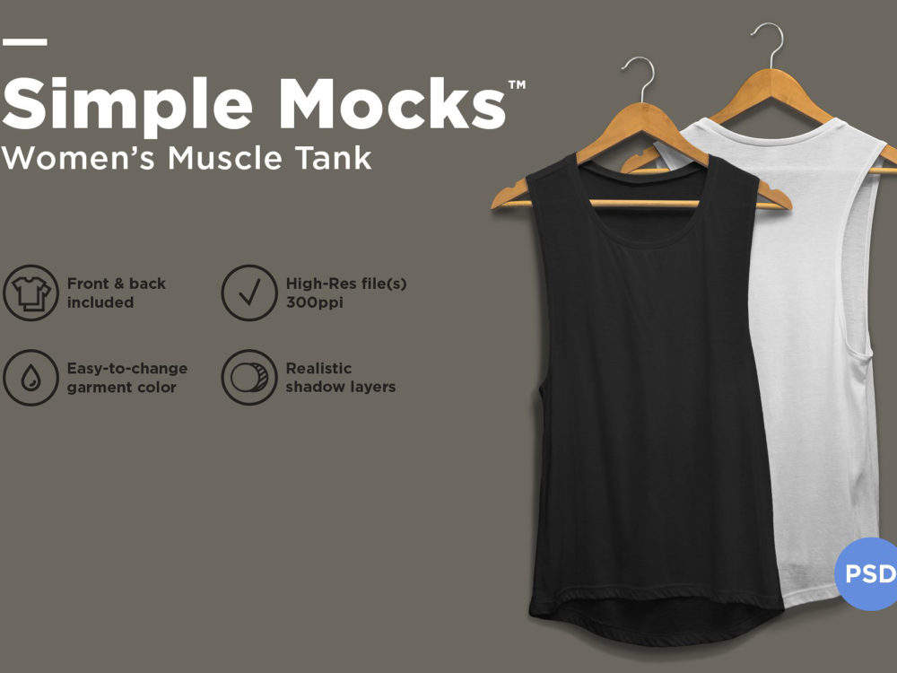 Women's Muscle Tank Mockup