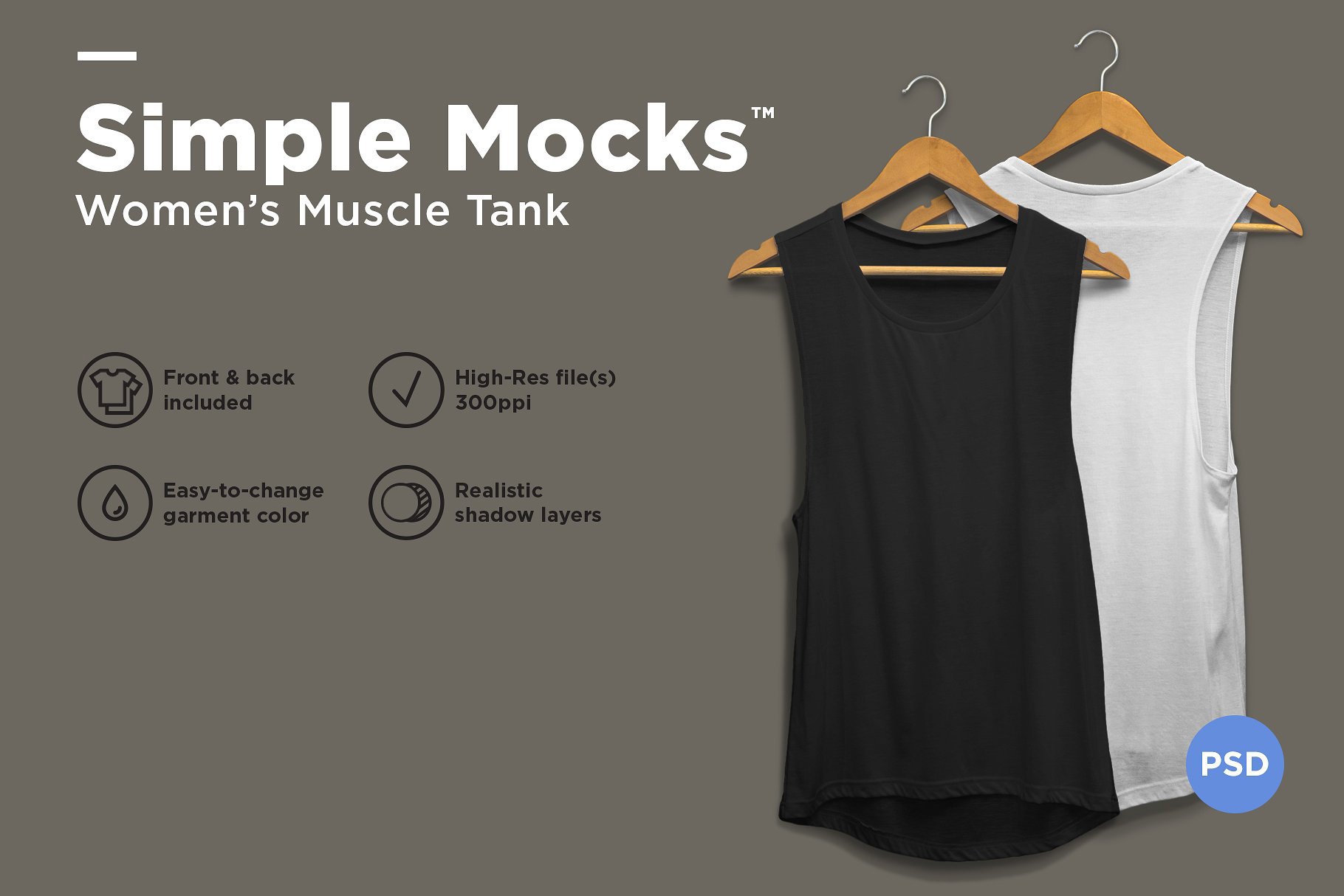 Download Women S Muscle Tank Mockup Free Mockup