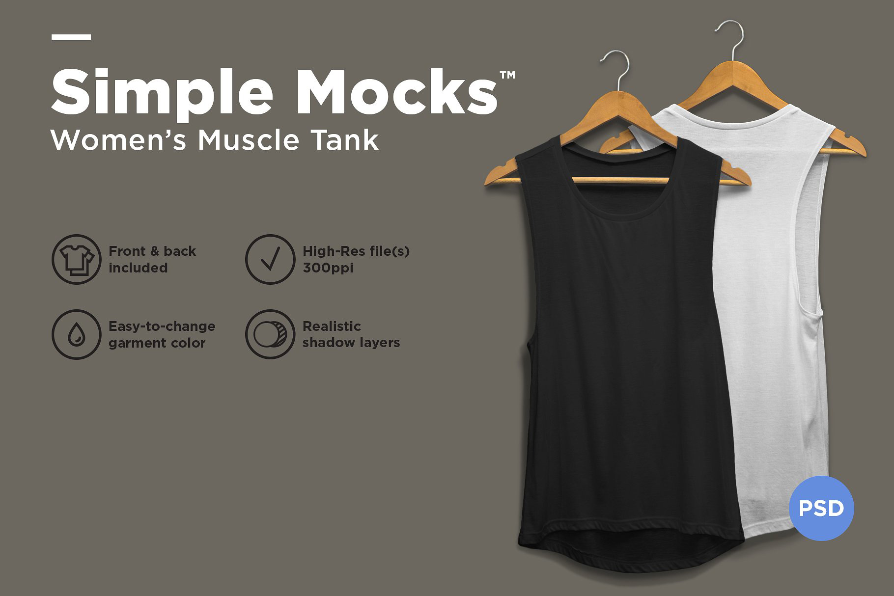 Download Women's Muscle Tank Mockup | Free Mockup