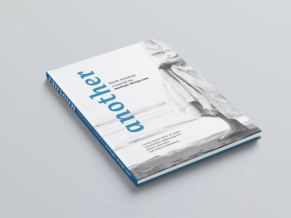 A4 Hardcover Book Mockup