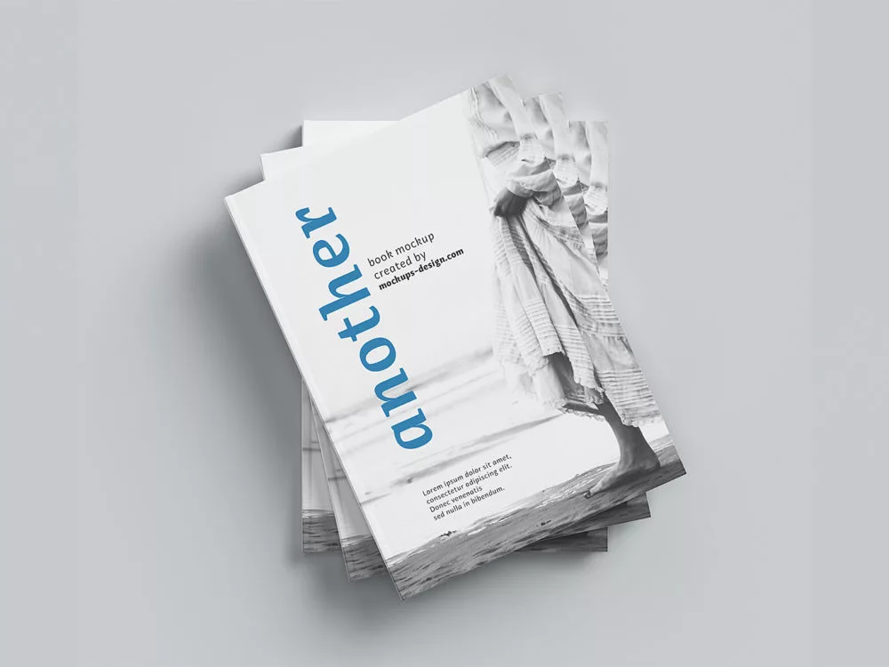 A4 Hardcover Book Mockup