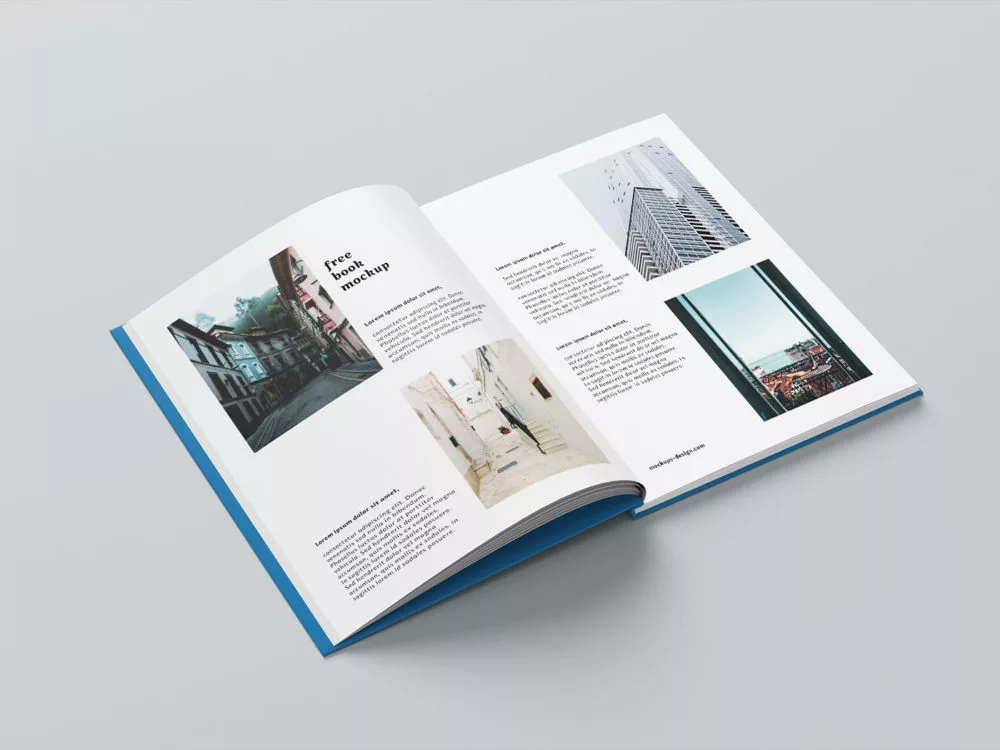 A4 Hardcover Book Mockup