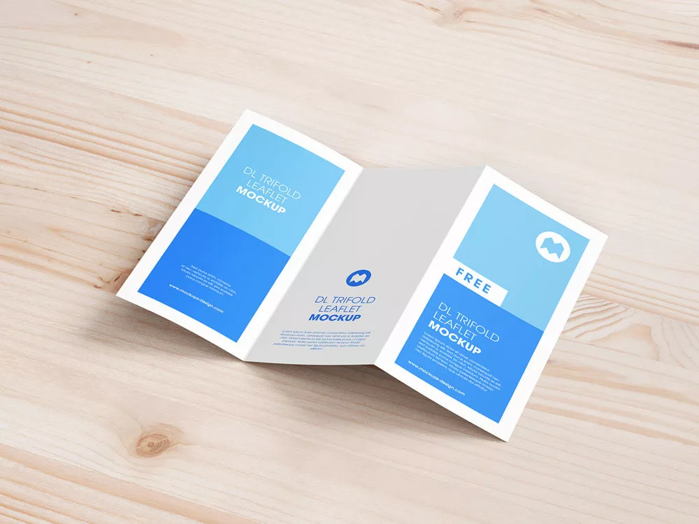 Trifold Leaflet Mockup Free