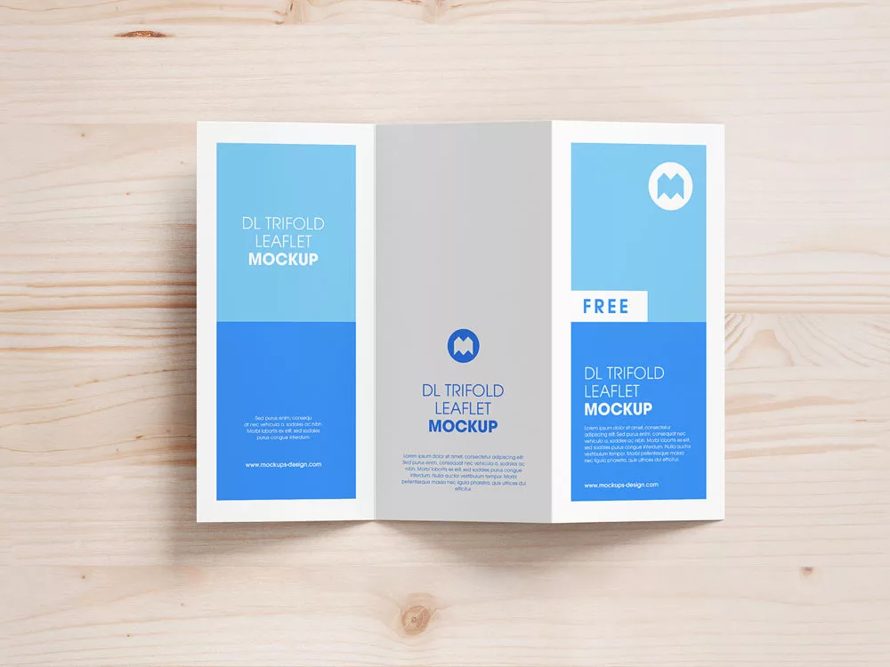 Trifold Leaflet Mockup Free