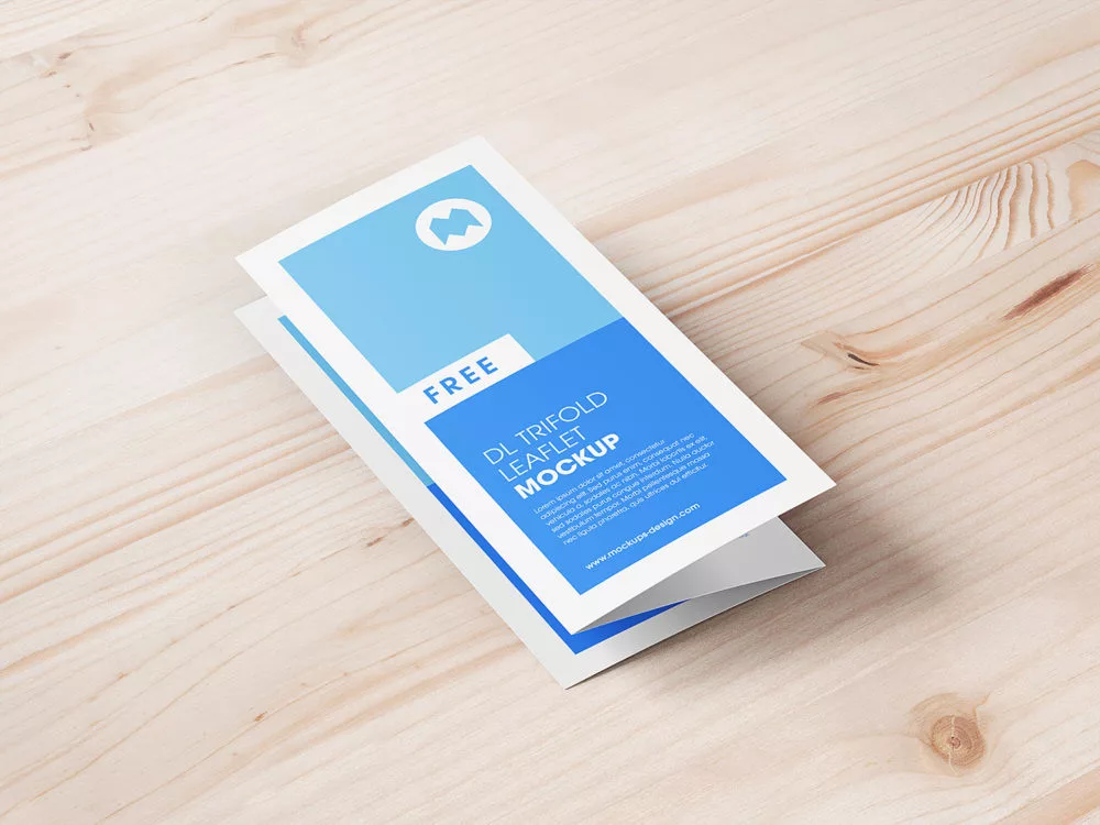 Trifold Leaflet Mockup Free